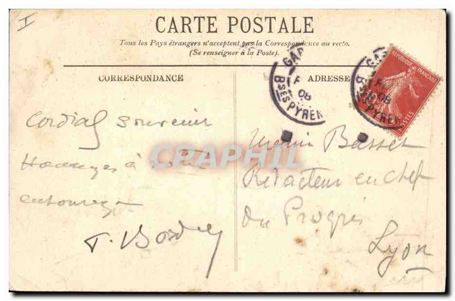 CPA Pau Le chateau Tapisserie de Beauvais Les adieux de Henri IV a Gabrielle d'Estrees  — Verso