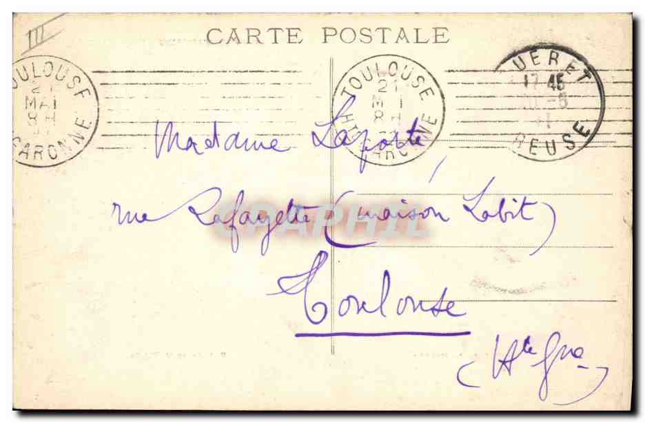 Bal de la Veillée — Au Pays Marchois — Éditeur anonyme, n° 3166 — Verso