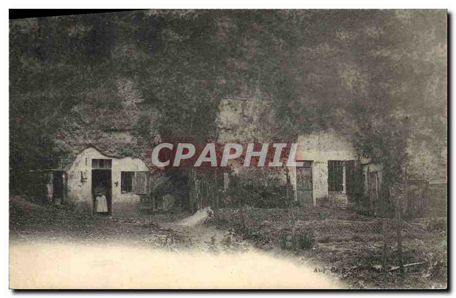 CPA Folklore Habitation troglodyte 