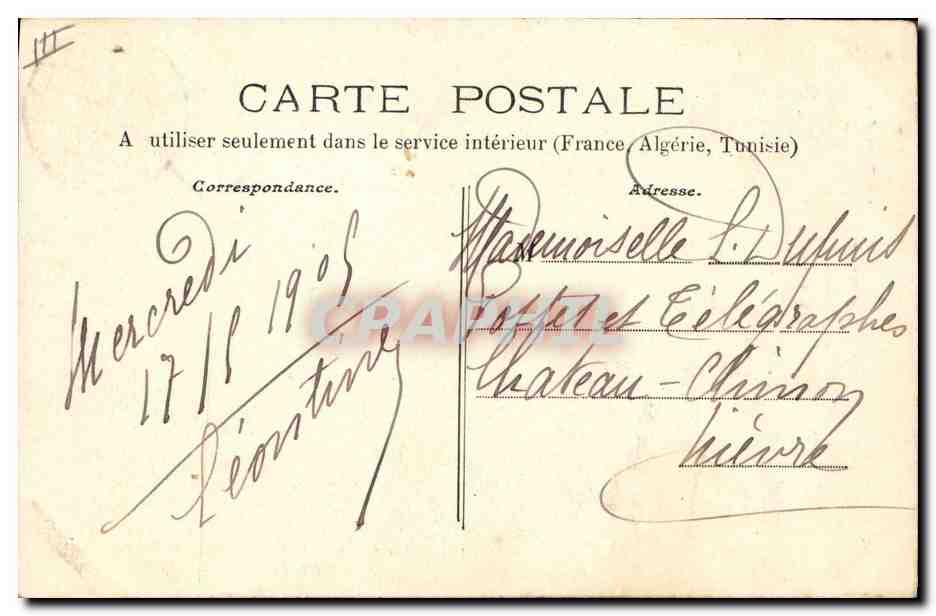 CPA Folklore Heureux couple  — Verso
