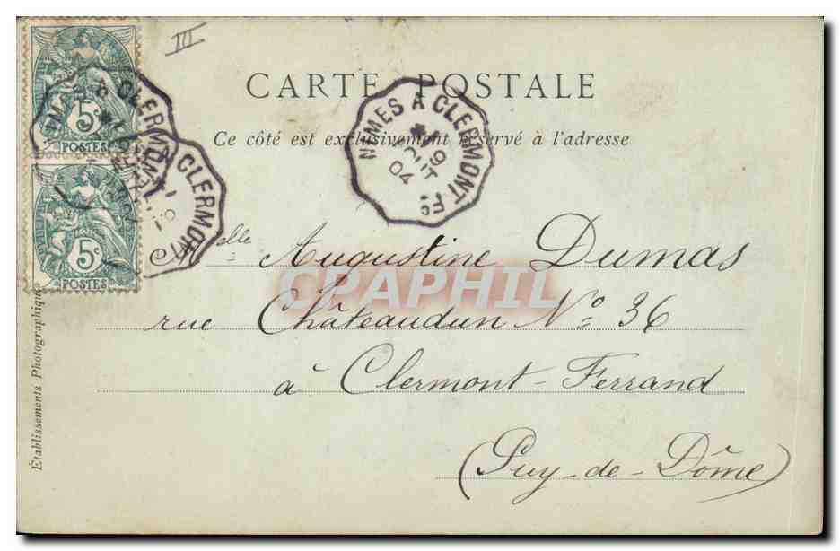CPA Folklore Bourbonnais une fermiere  — Verso