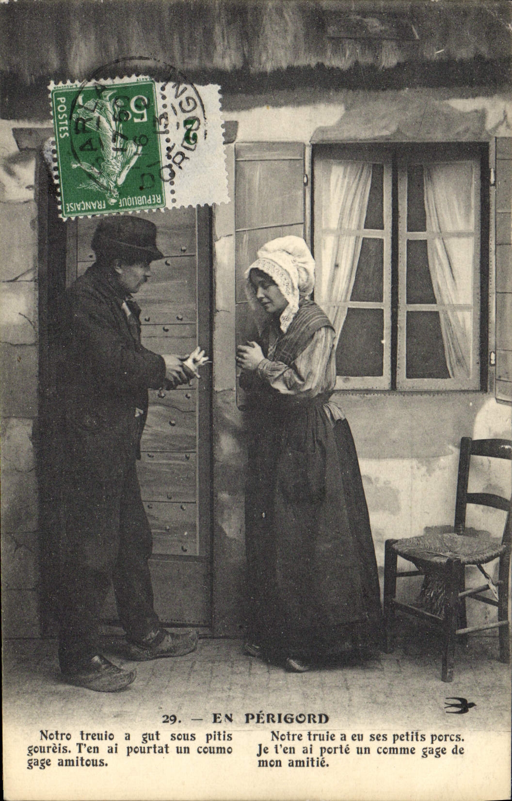 CPA Folklore En Perigord 