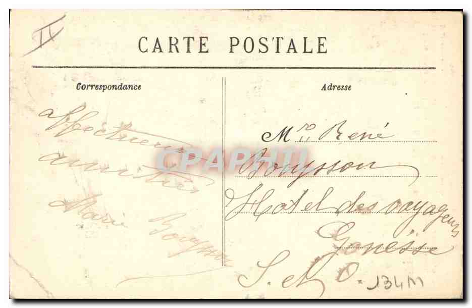 CPA Folklore En Perigord  — Verso