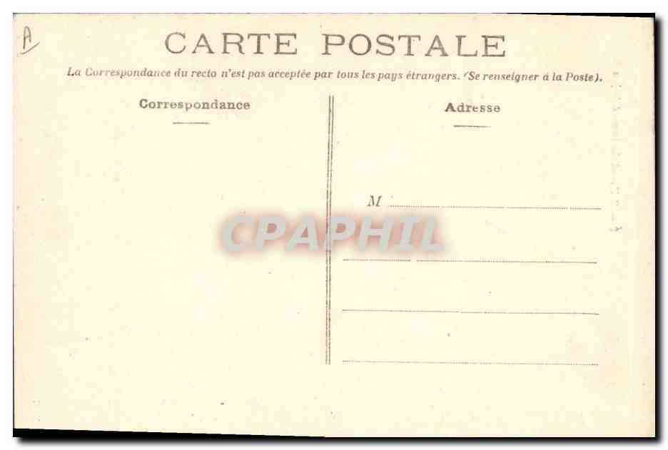 CPA Folklore Coiffe et costume d'Anjou  — Verso
