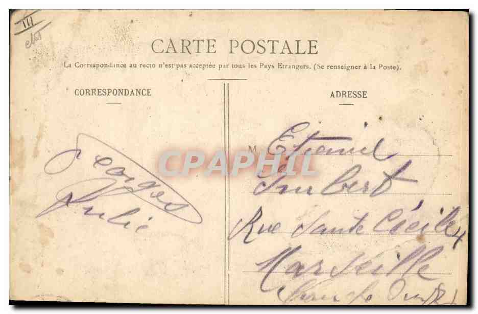 CPA Folklore Normandie  — Rückseite