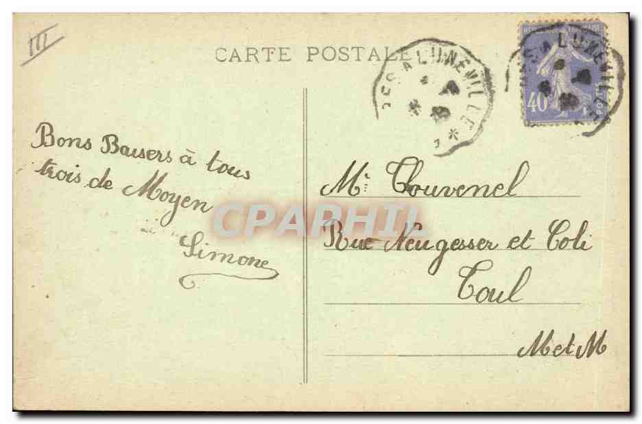 CPA Folklore Contes de Fraimbois Un maitre degourdi  — Verso