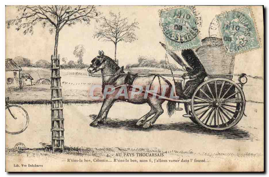 CPA Folklore Au pays Thouarsais 