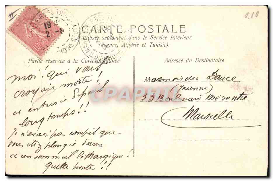 CPA Fantaisie Enfant Lapins  — Rückseite