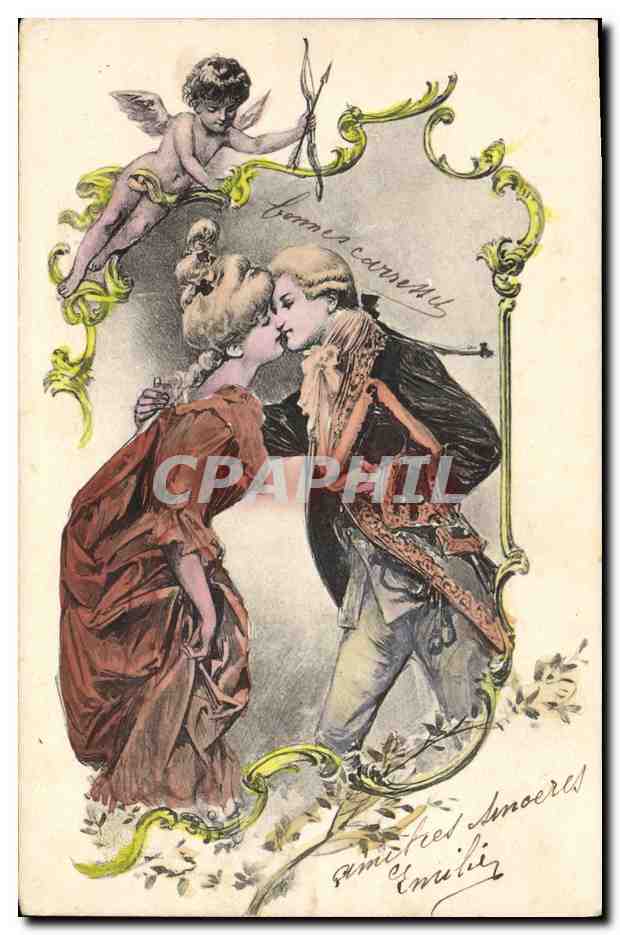 Amanti — scena d'amore sotto un aquilone — P.F. B. Serie 2315
