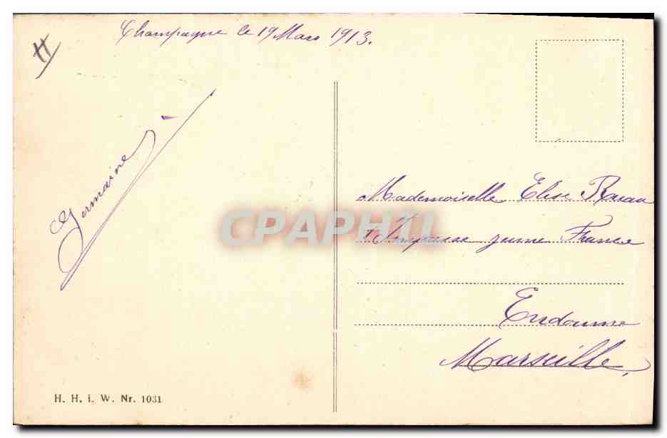 CPA Fantaisie Paques Poussin Chien  — Rückseite