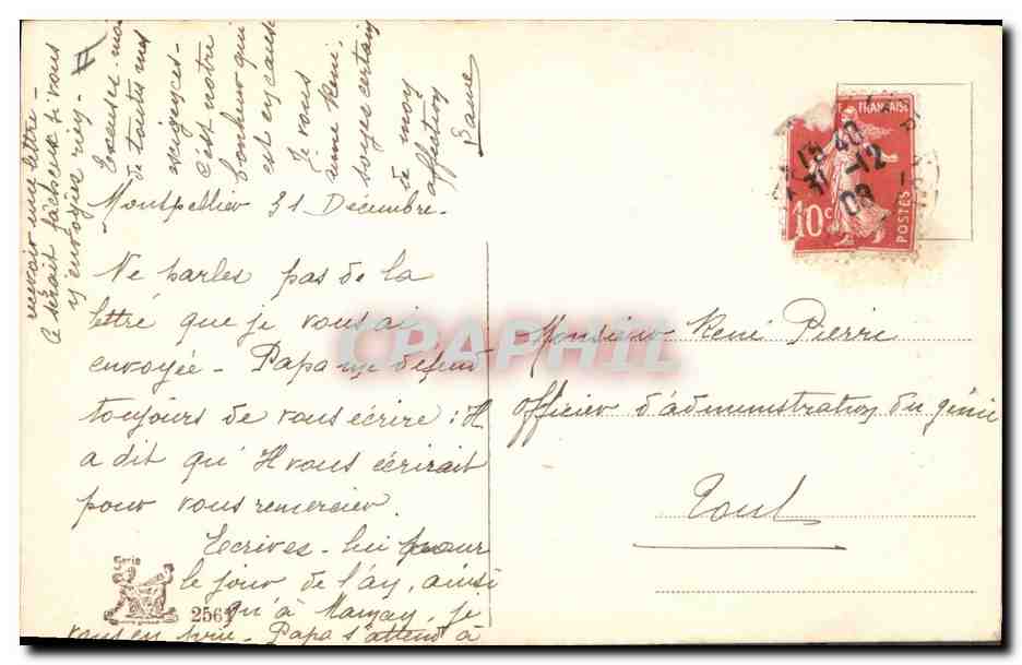 CPA Fantaisie Femme Enfant  — Verso