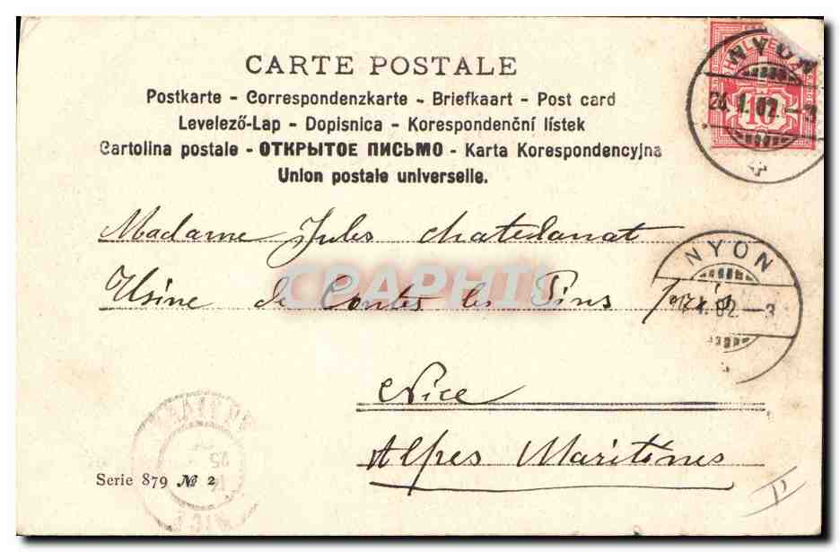 CPA Fantaisie Femme Patins a glace  — Verso