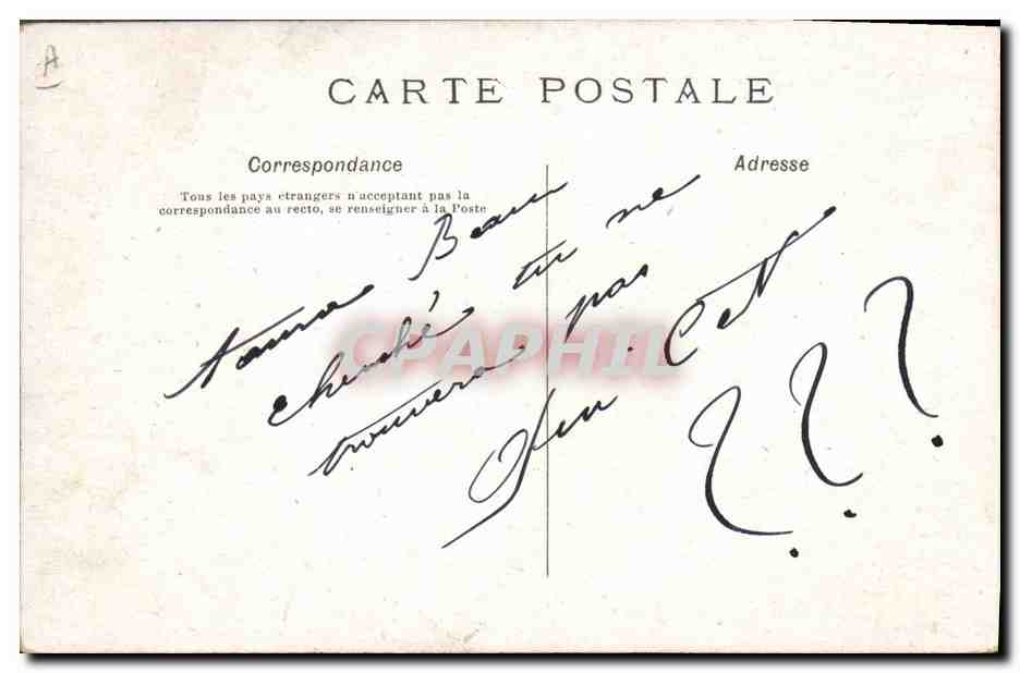CPA Fantaisie Cochon Porc  — Rückseite