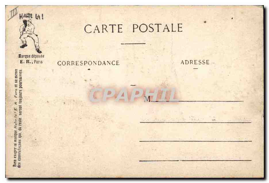 CPA Diabolo L'armee moderne Militaria  — Rückseite
