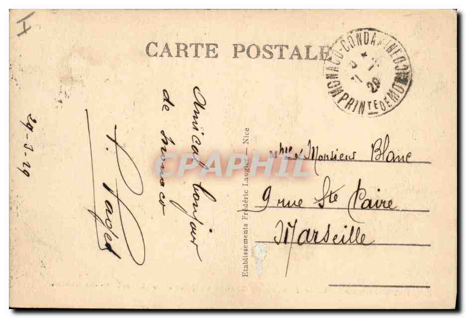 CPA Monte Carlo Salle Touzet Le Trente et Quarante Interieur du Casino  — Rückseite