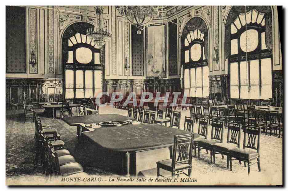 CPA Monte Carlo La nouvelle salle de rouellette Medecin Casino 