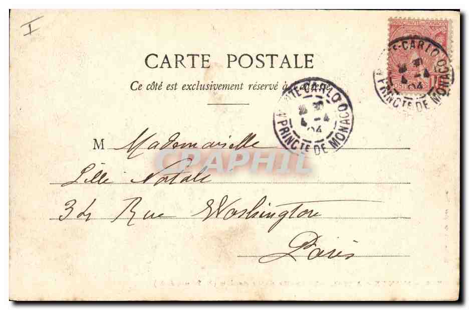 CPA Monte Carlo Nouvelle salle de jeu  — Rückseite