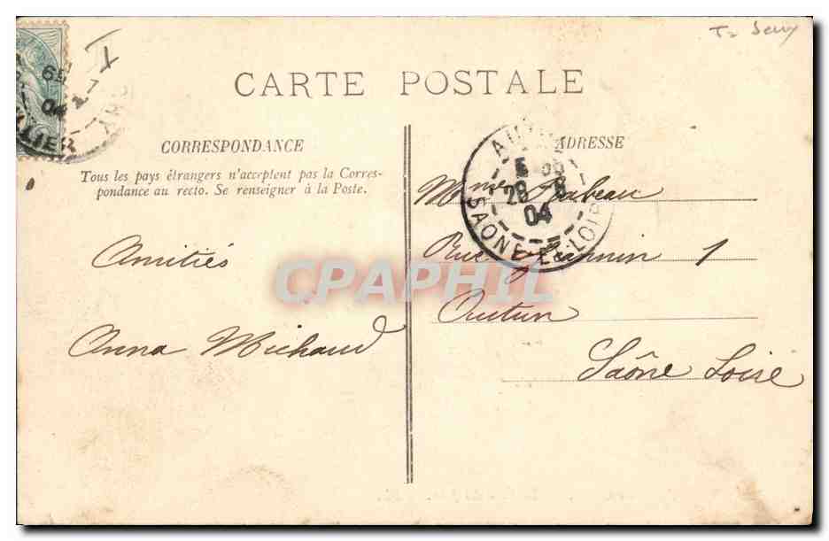 CPA Vichy Le casino La salle de jeux  — Rückseite