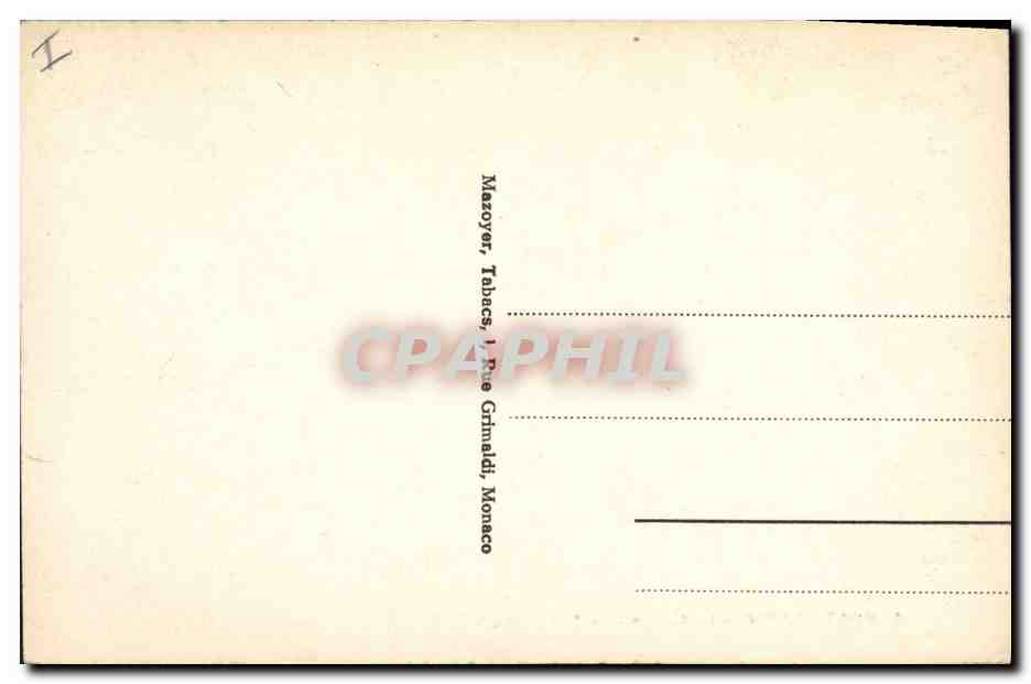 CPA Casino Monte Carlo La salle Schmitt  — Rückseite