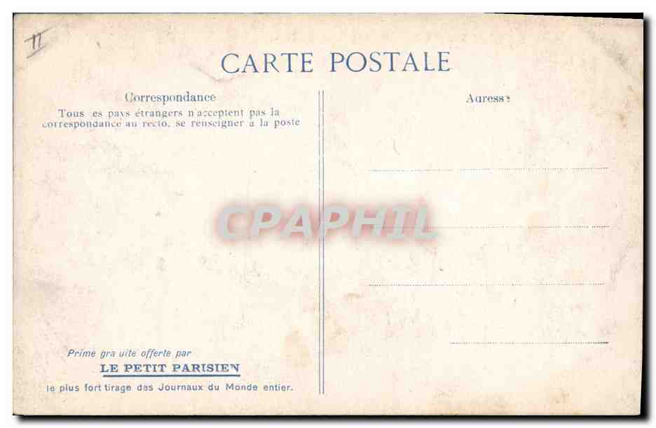 Monte-Carlo — Grande Salle des Jeux — Éditeur : Le Petit Parisien — Rückseite