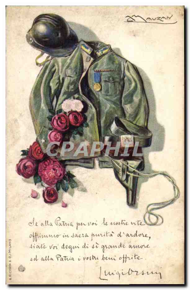 CPA Fantaisie Illustrateur Mauzan Militaria 