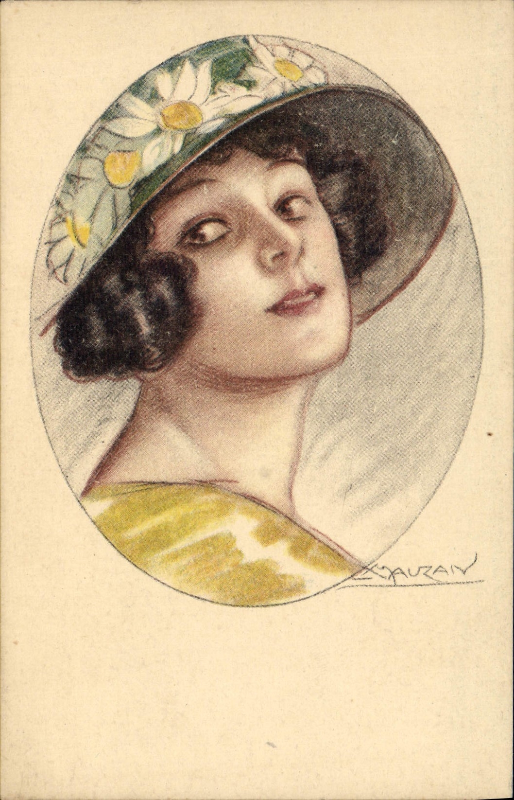 CPA Fantaisie Illustrateur Mauzan Femme 