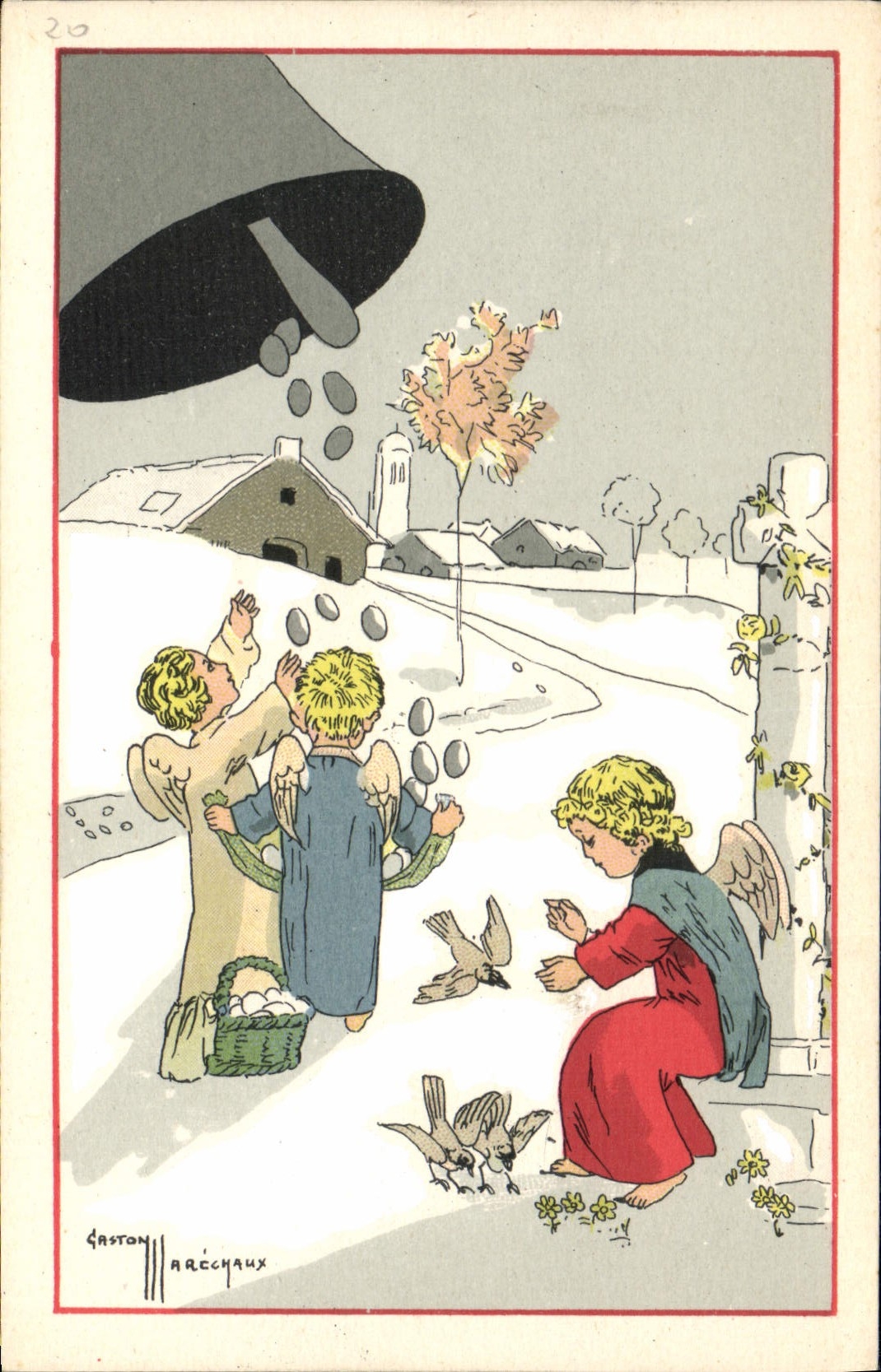 CPA Fantaisie Illustrateur Marechaux Anges 