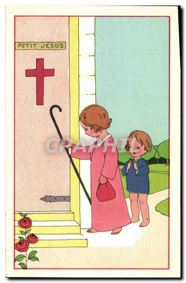 CPA Fantaisie Illustrateur Marechaux Petit Jesus 