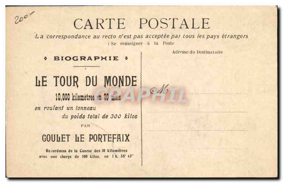 Le Tour du Monde — Biographie — Goulet Le Portefaix — Verso