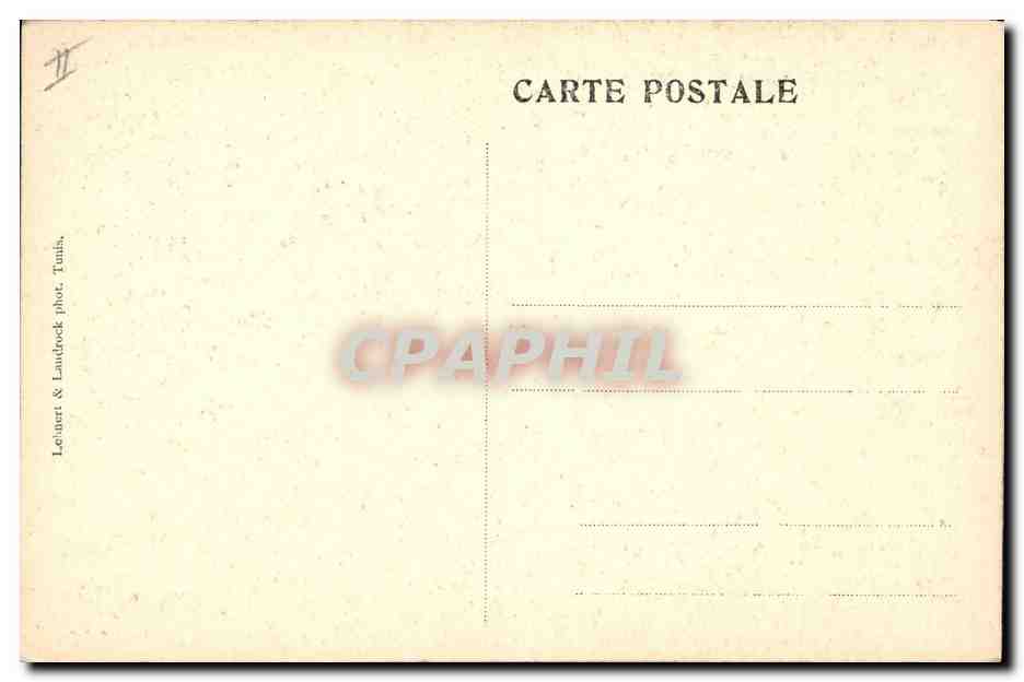 CPA Folklore Musicienne  — Verso