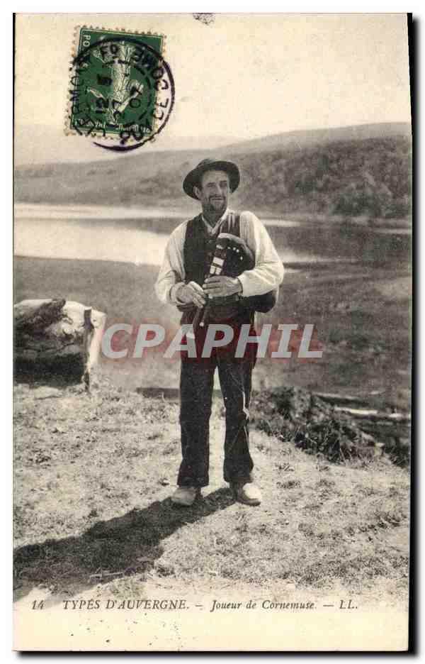 Joueur de Cornemuse — Typés d'Auvergne — LL.