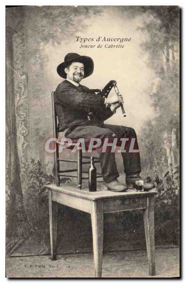 Joueur de Cabrette — Types d'Auvergne — V. P. Paris No. 1