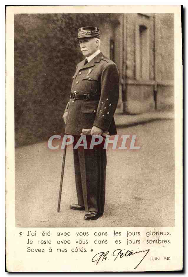CPA Militaria Philippe Petain 