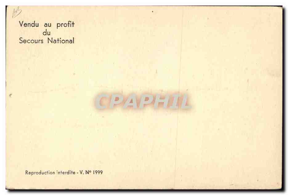 CPA Militaria Philippe Petain  — Verso