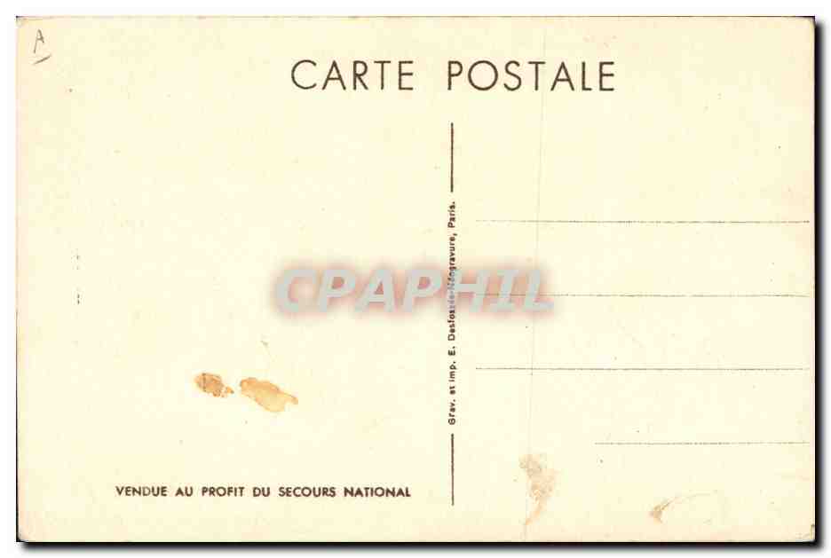 Philippe Pétain — « J'ai été avec vous dans les jours glorieux. Je reste avec vous dans les jours sombres. » — Éditeur non visible, n° de série non visible — Reverso