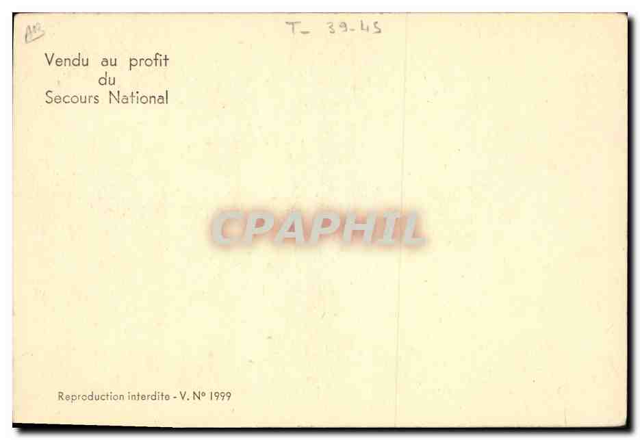 Philippe Pétain — Citoyen français — 1940 — Verso