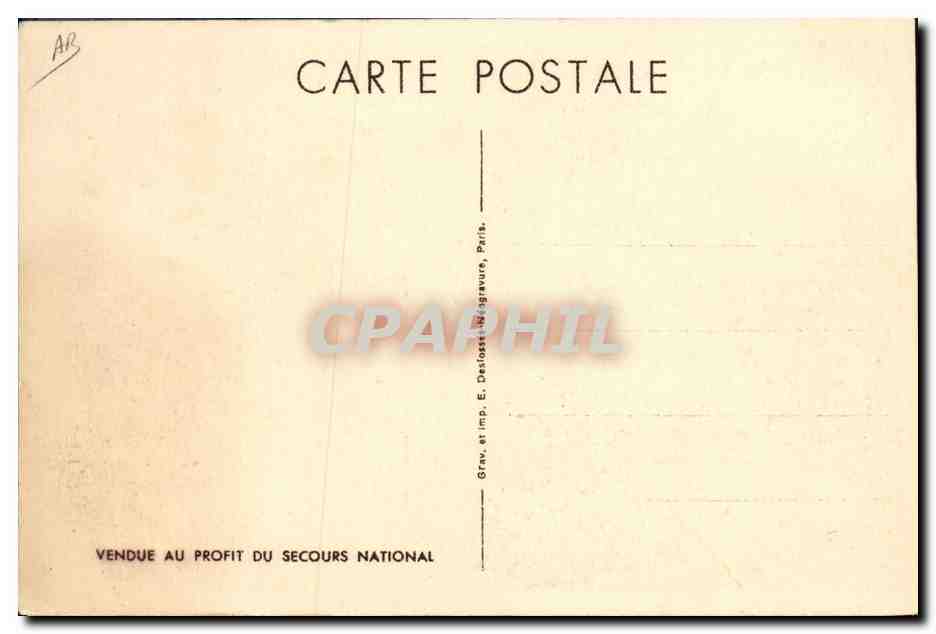 Philippe Pétain — portrait militaire — gravure et impression E. Desloges, Paris — Reverso