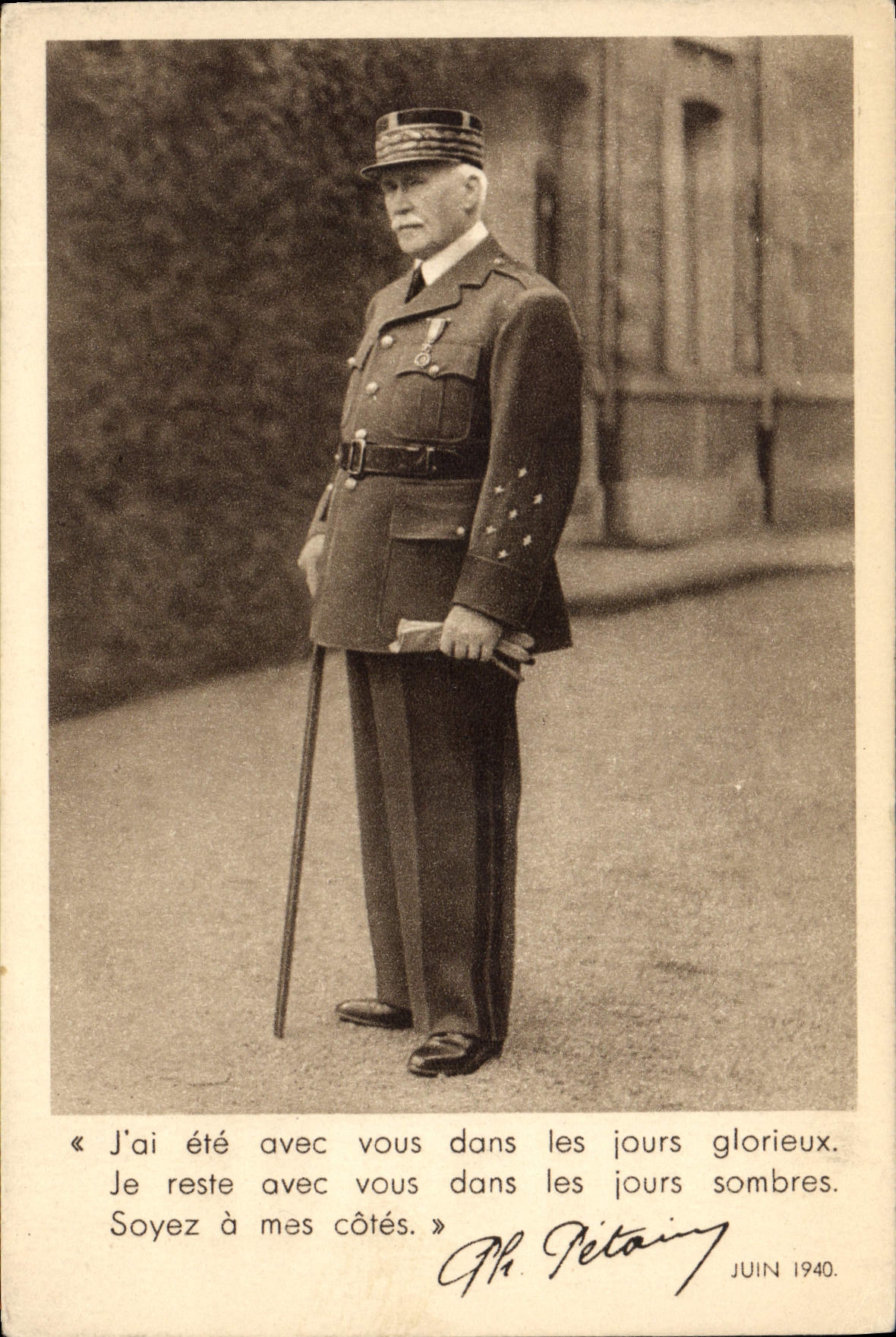 Philippe Pétain — Portrait militaire — Gravure et imp. E. Destassion, Paris