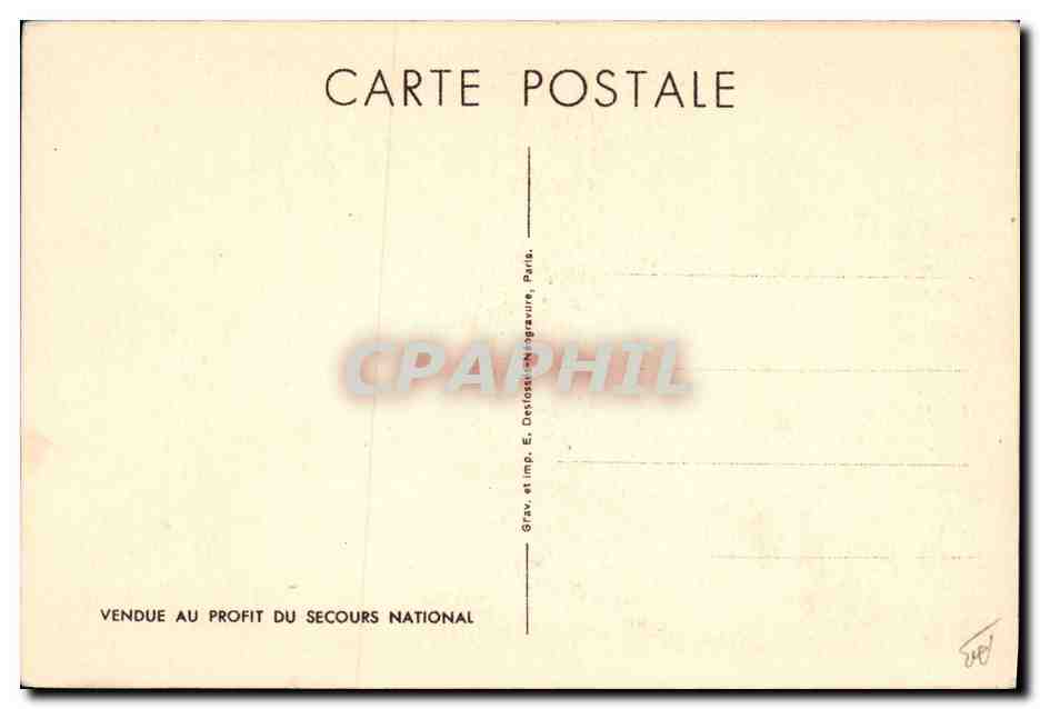 Philippe Pétain — Portrait militaire — Gravure et imp. E. Destassion, Paris — Verso