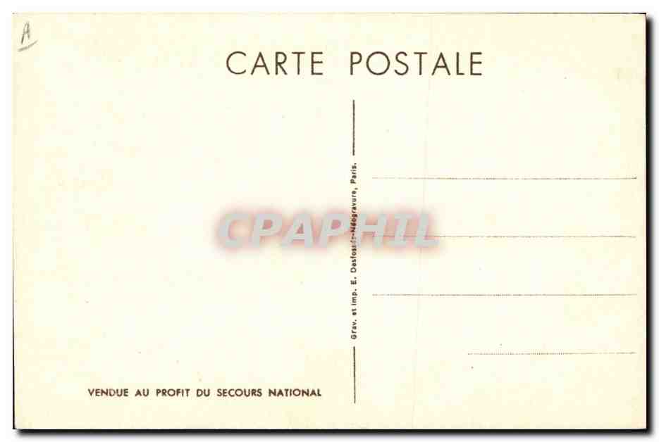 CPA Militaria Philippe Petain — Verso