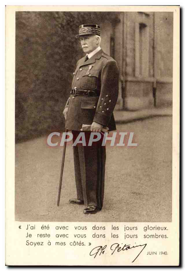 Philippe Pétain — portrait militaire — gravure et impression E. Delossi-Néogravure, Paris