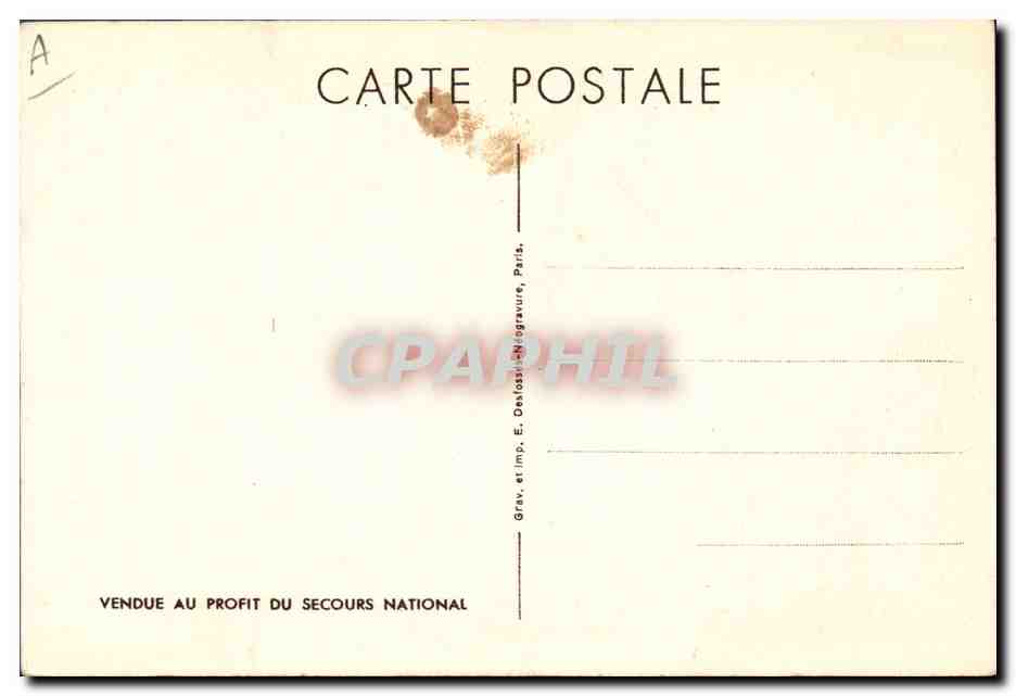 Philippe Pétain — portrait militaire — gravure et impression E. Delossi-Néogravure, Paris — Reverso