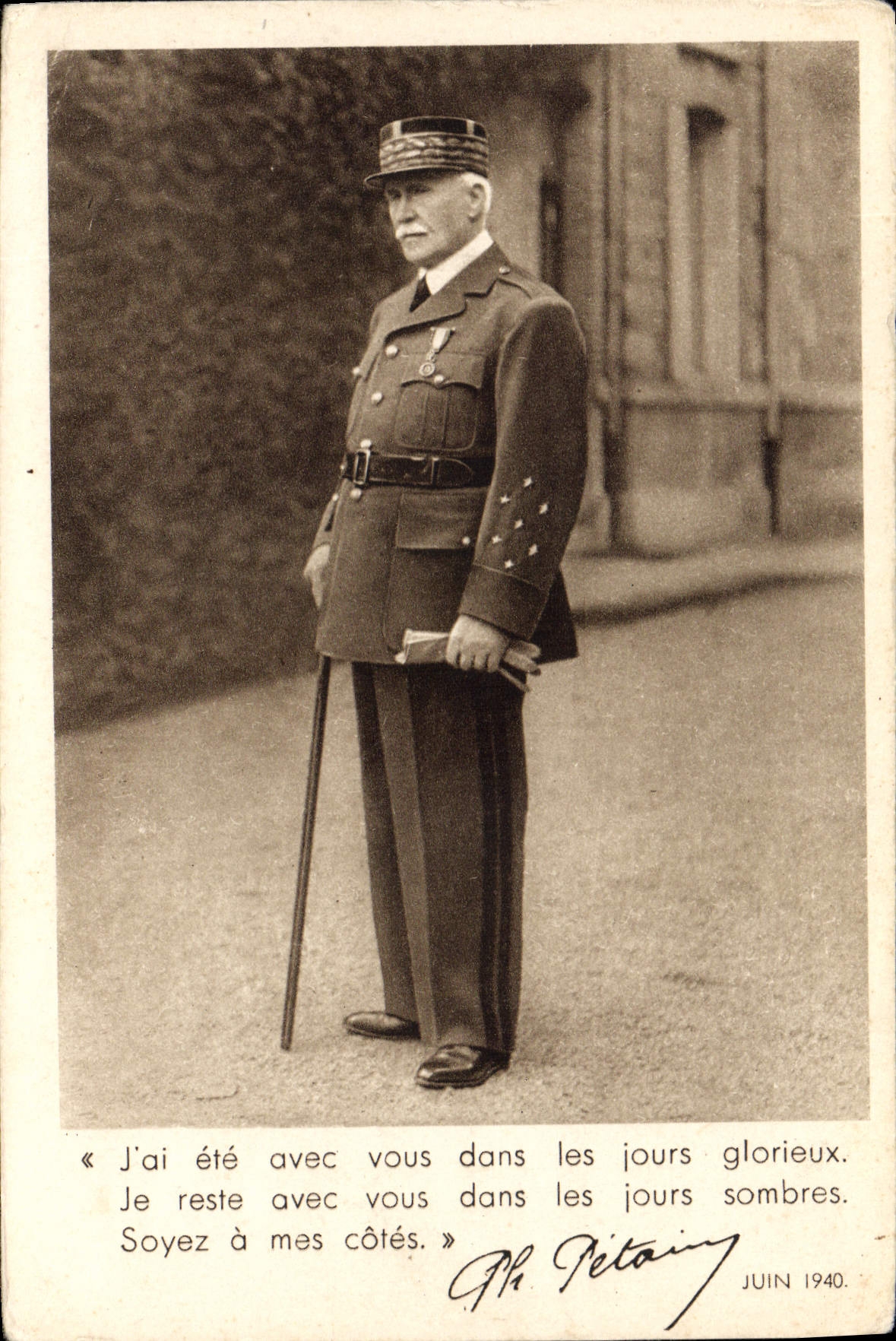 CPA Militaria Philippe Petain