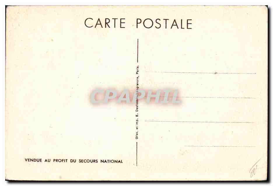 CPA Militaria Philippe Petain — Verso