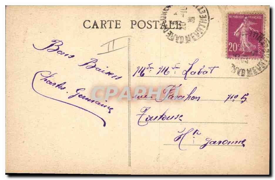 CPA Militaria Luneville Le Marechal Petain et le General Weygand au cimetiere de Frescaty  — Verso