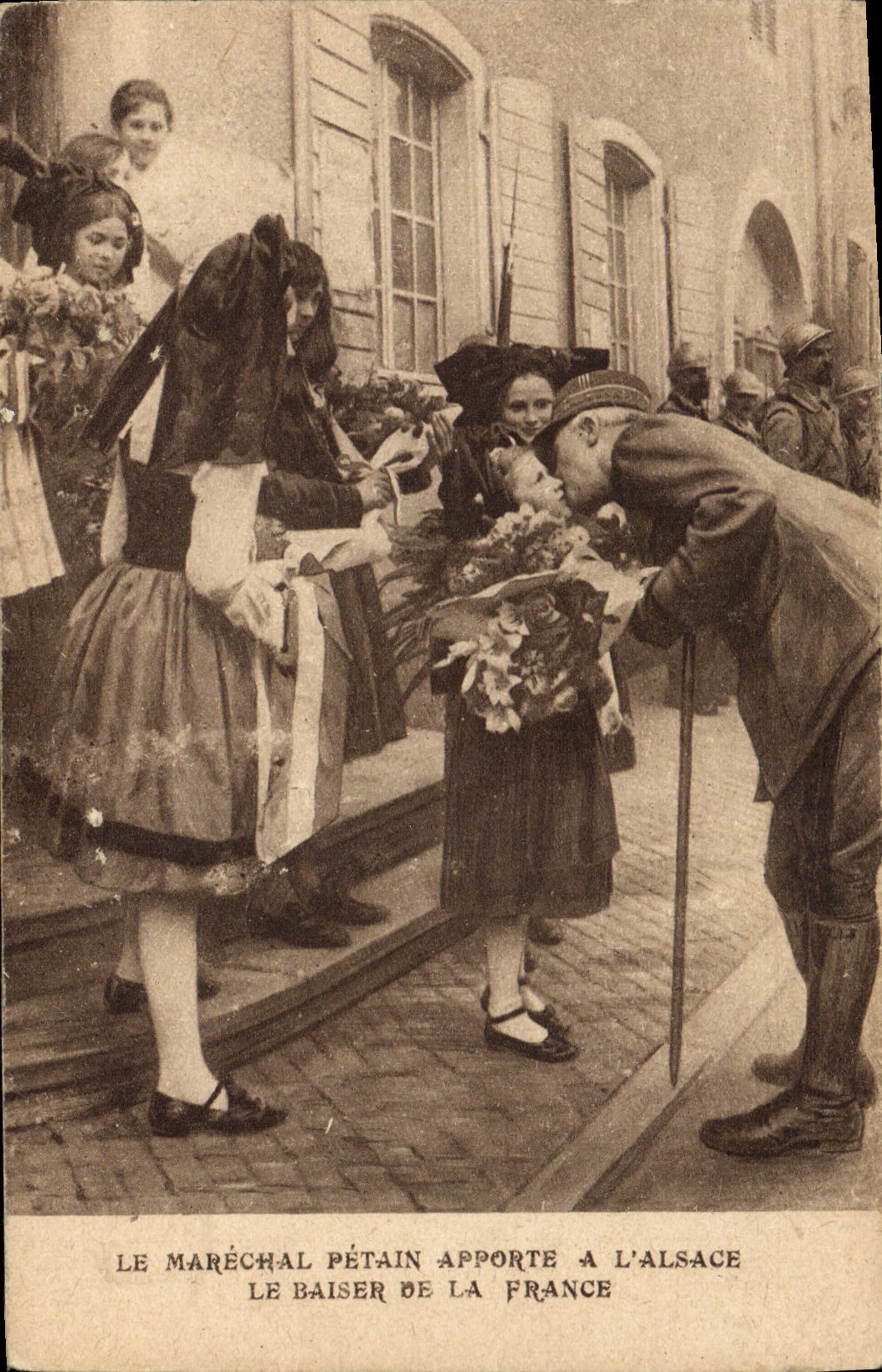 Le Maréchal Pétain apporte à l'Alsace le baiser de la France — P.J. Gallais & Cie, Vise n°324