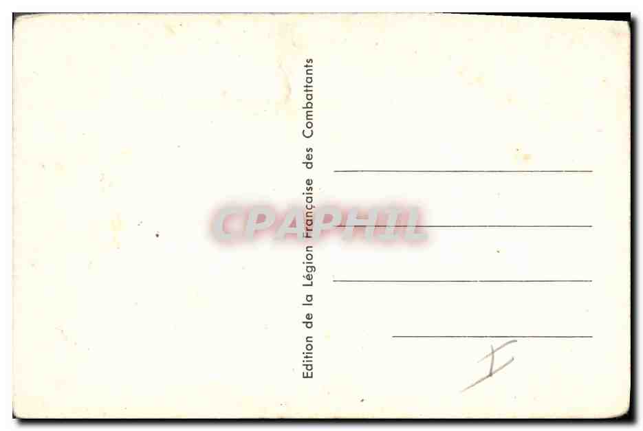 CPA Militaria Petain Devoir Discipline Verite  — Rückseite