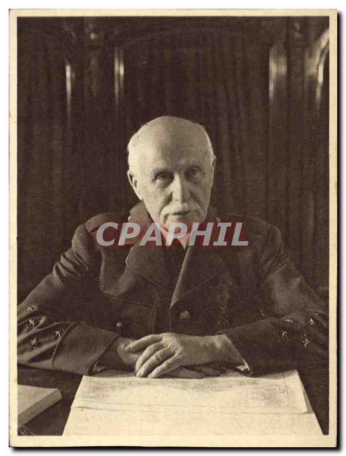CPA Militaria Petain Secours National 
