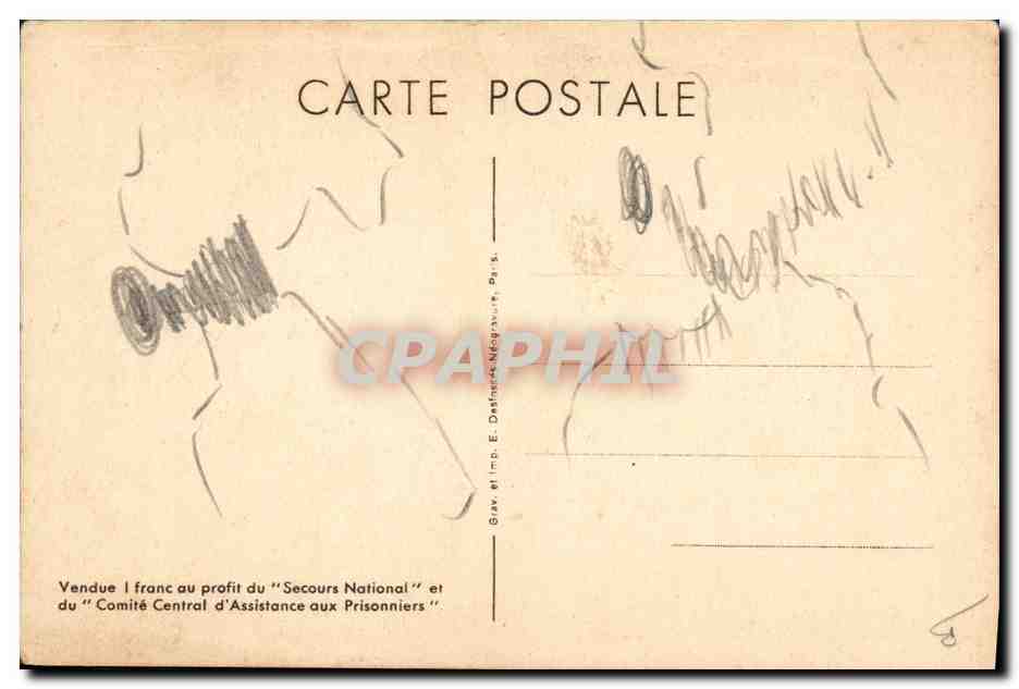 CPA Militaria Petain  — Rückseite