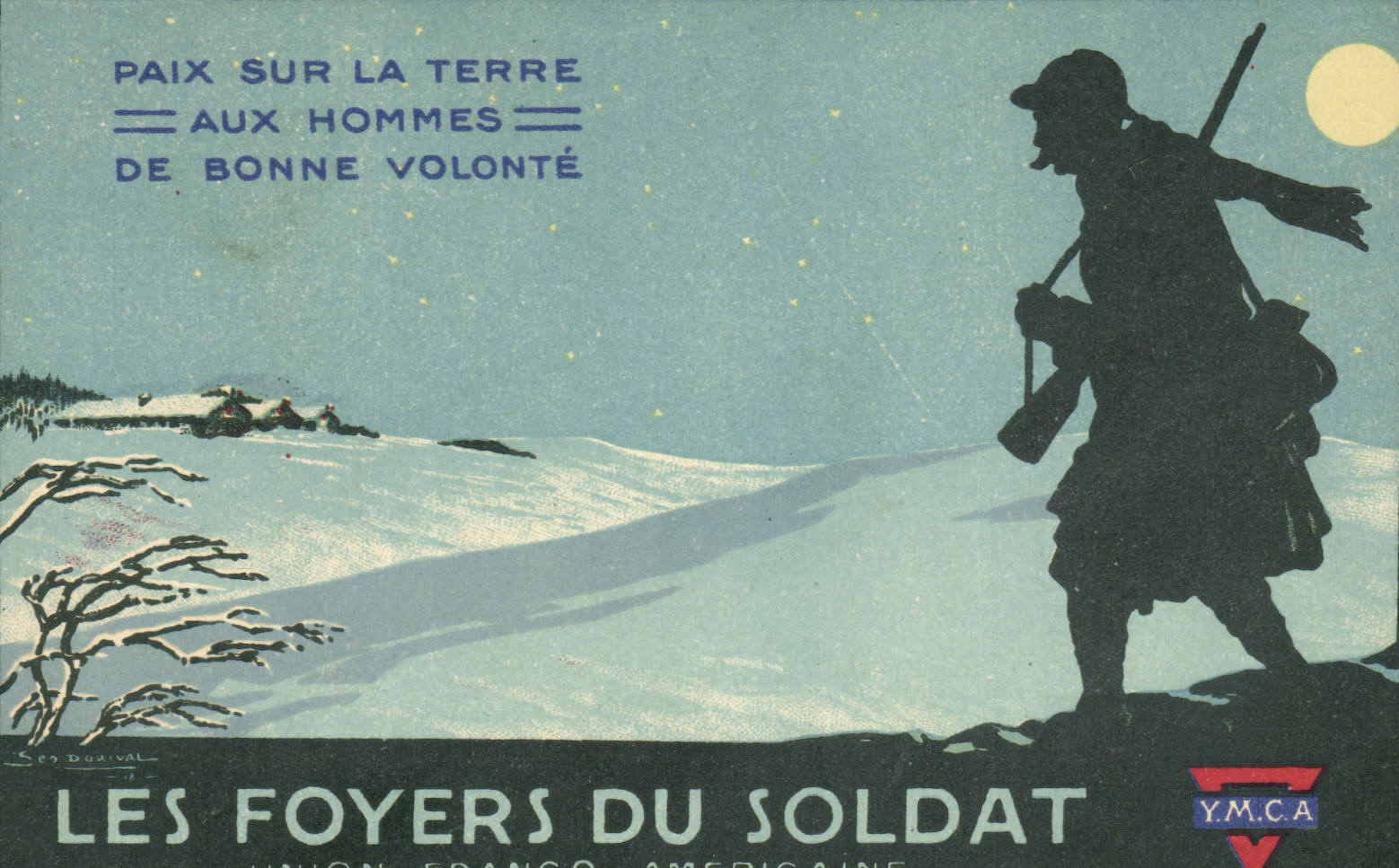 CPA Militaria Les foyers du soldat Union Franco Americaine YMCA 